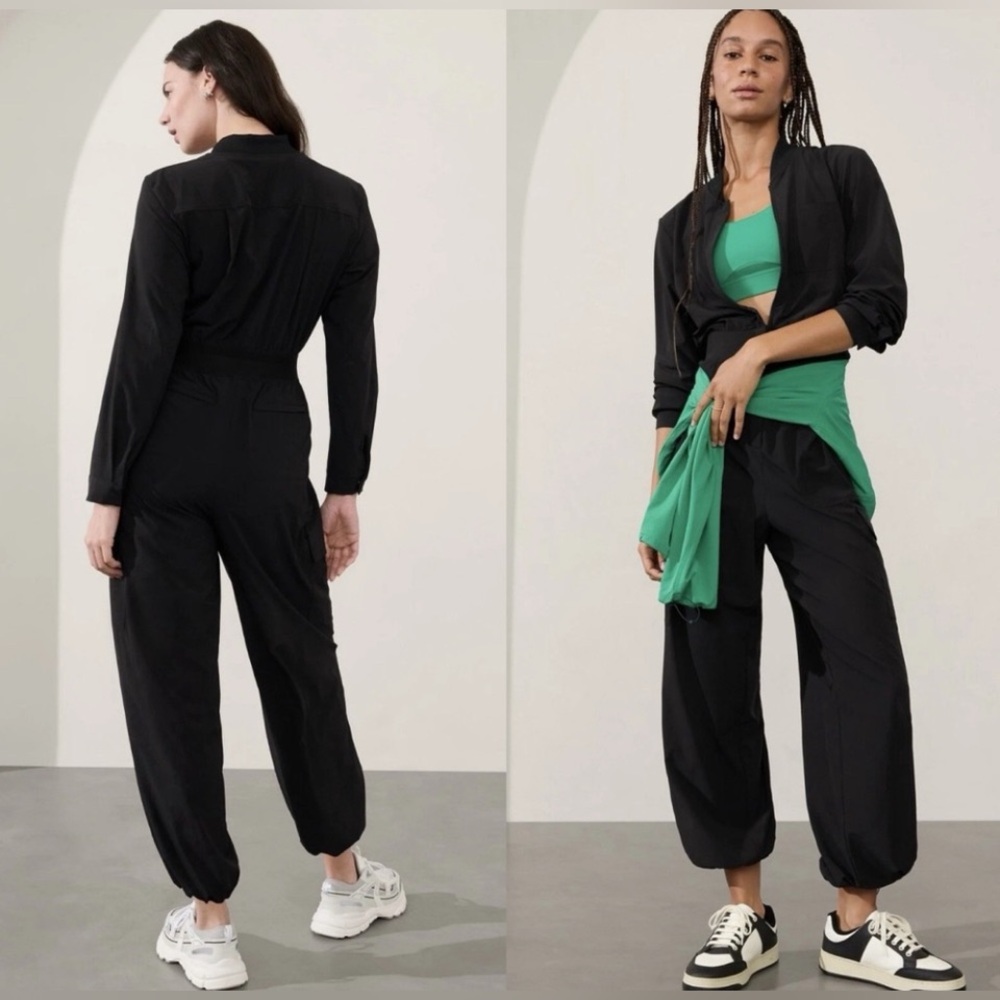 ATHLETA BROOKLYN LONG SLEEVE JUMPSUIT - Picture 2 of 15